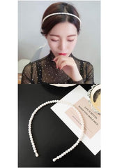 Huitich Pearl Hair Accessory for Kids Stylish Headband