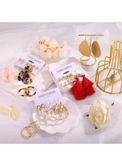 Huitich women's earring set UAE featuring assorted styles including tassels and hoops