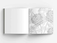 Mumzar adult coloring book with tear out pages featuring detailed floral patterns for relaxation