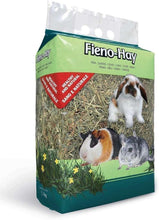 Fieno-Hay hay litter bag standing with rabbit, guinea pig and meadow design, green