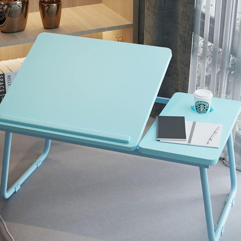 Wood Multi Purpose- Adjustable Laptop Desk For Study And Reading With Foldable Non Slip Legs - Mumzar.com