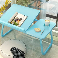 Wood Multi Purpose- Adjustable Laptop Desk For Study And Reading With Foldable Non Slip Legs - Mumzar.com
