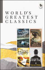 Classic literature box set featuring Wuthering Heights, Pride and Prejudice, The Great Gatsby, 