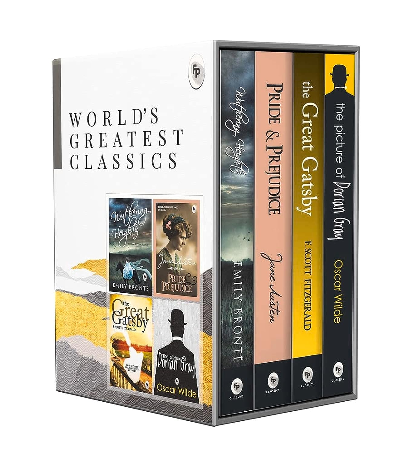 Classic literature box set by Mumzar featuring world’s greatest classics including Pride and Prejudice and The Great Gatsby