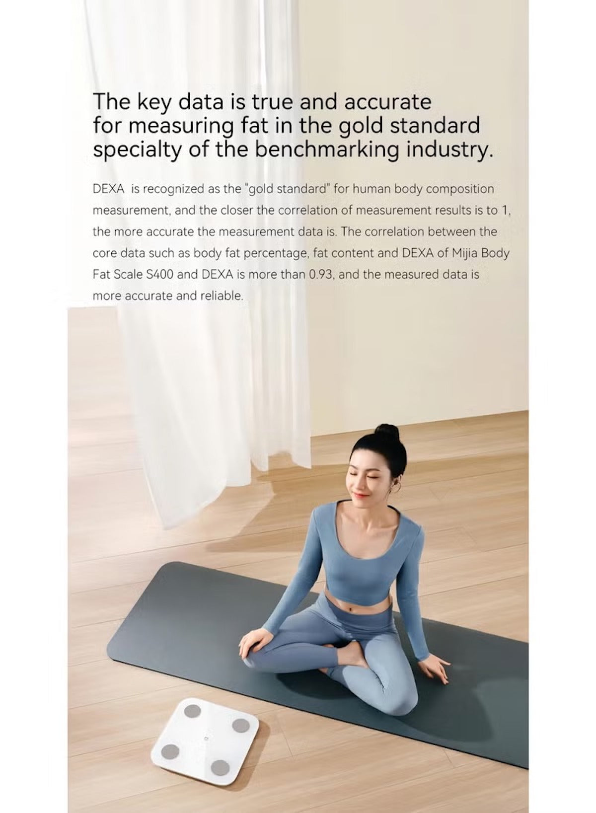 Xiaomi body composition smart scale with accurate fat measurement for health tracking and fitness goals