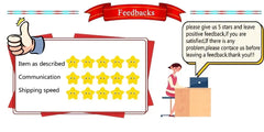 BS06FA battery for Xiaomi Black Shark 3 product feedback banner showing star ratings and customer review request
