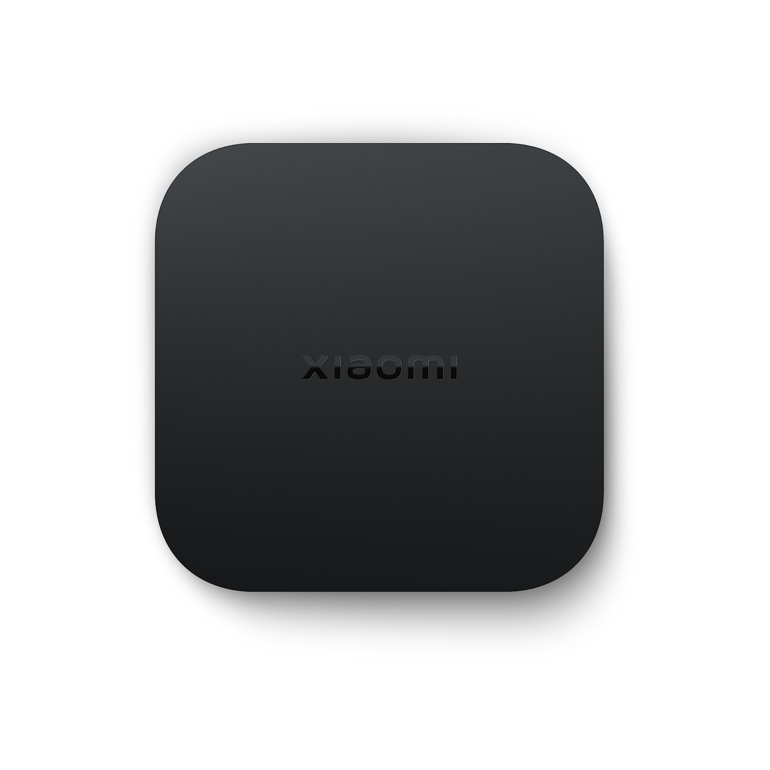 Xiaomi Mi Box S 2nd Gen 4K streaming media player in sleek black design with rounded edges