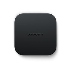 Xiaomi Mi Box S 2nd Gen 4K streaming media player in sleek black design with rounded edges