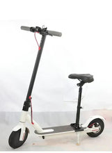 Shock-absorbing bicycle seat set with black saddle on dark seat post, securely mounted