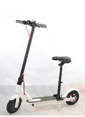 Xiaomi scooter with a sleek design featuring a seat with shock absorption for enhanced comfort