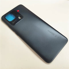 Mumzar black textured Xiaomi Redmi 10C back cover replacement with camera cutout and fingerprint hole