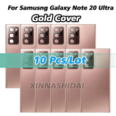 Mumzar Samsung Galaxy Note20 Ultra back cover gold replacement panels 10 pcs lot with camera cutouts