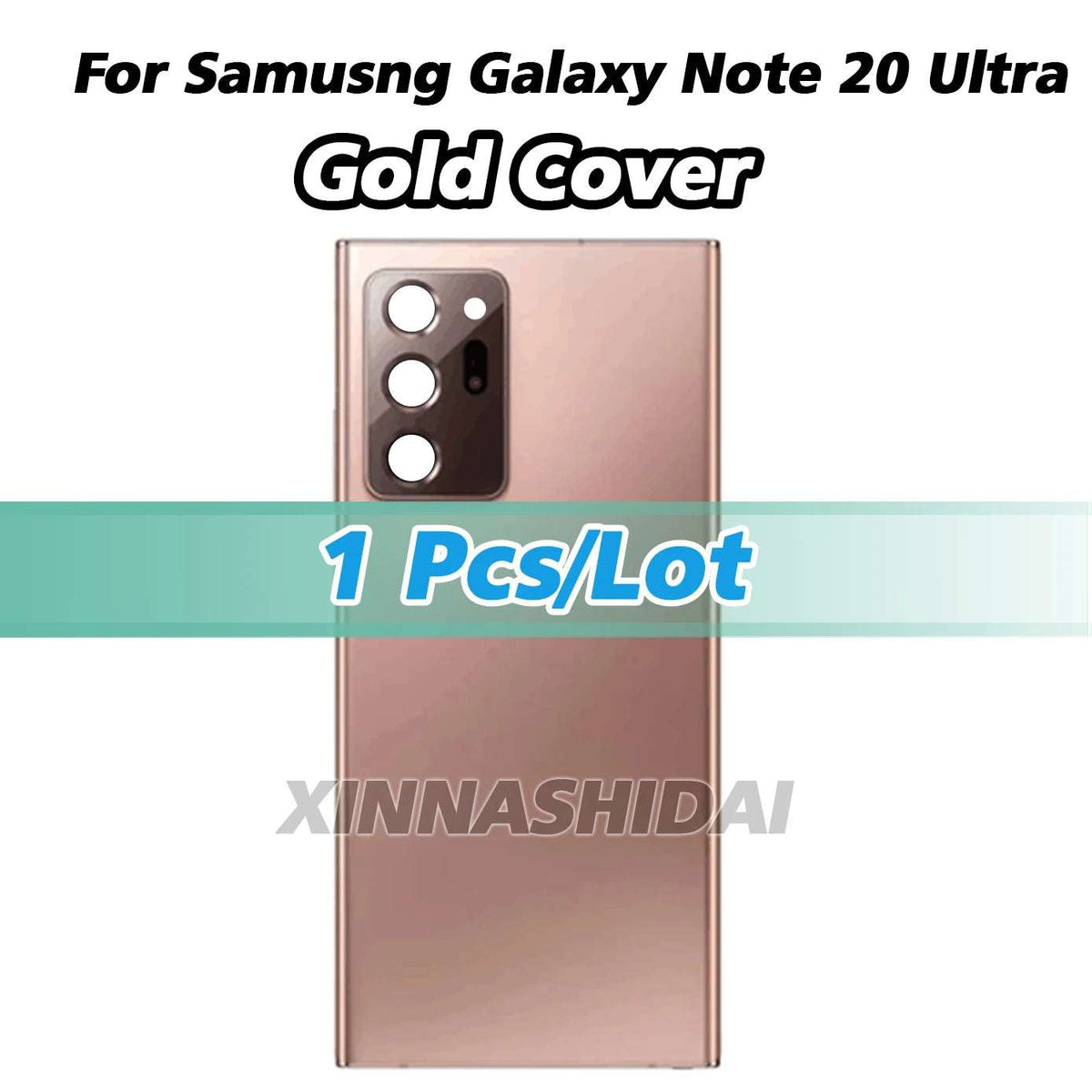 Mumzar Samsung Galaxy Note20 Ultra back cover gold slim protective case with precise camera cutouts and matte finish