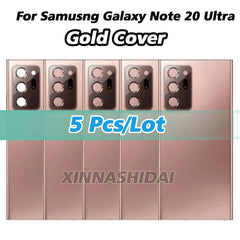 Mumzar Samsung Galaxy Note20 Ultra back cover gold set of 5 with camera cutouts slim protective panels
