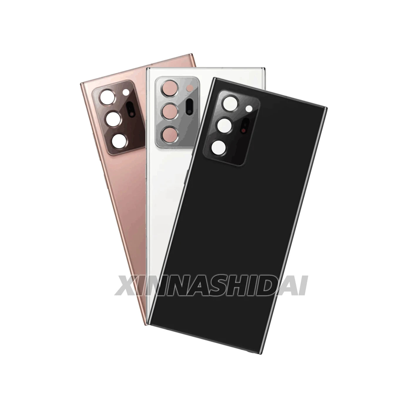 Mumzar Samsung Galaxy Note20 Ultra back cover set in black white and rose gold with triple camera cutouts