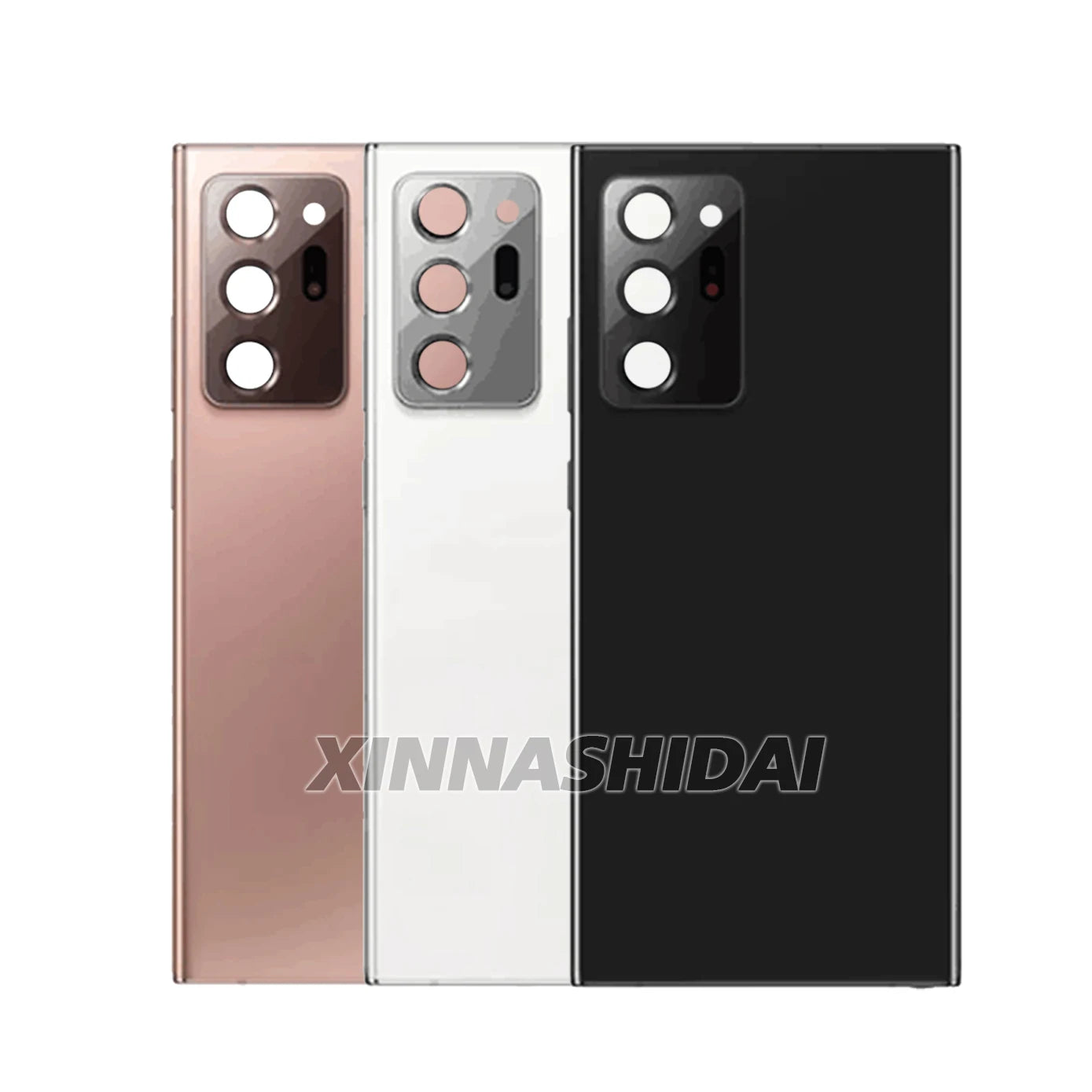 Mumzar Samsung Galaxy Note20 Ultra back cover triple pack in bronze white and black with camera cutout protector