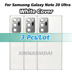 Mumzar 3 pack white transparent Samsung Galaxy Note20 Ultra back cover with precise camera cutouts