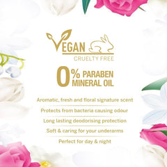 Yardley London English Rose gift set vegan cruelty free deodorant with no parabens or mineral oil and floral scent