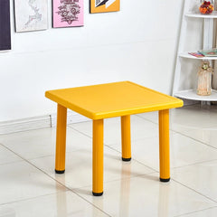 Huitich yellow indoor furniture for children study table with sturdy legs in a modern room