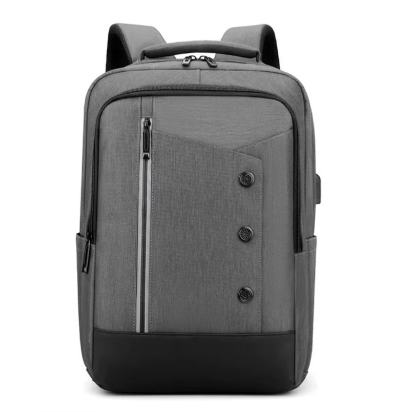 Huitich large capacity travel backpack in gray with multiple pockets and padded straps