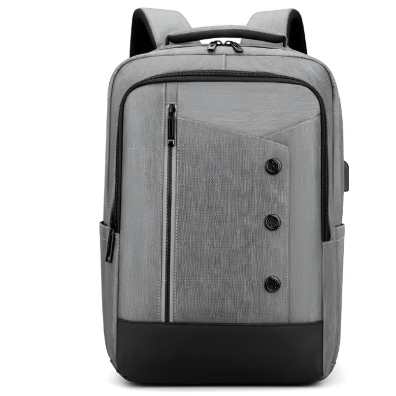 Huitich large capacity travel bag in gray with multiple compartments and padded straps